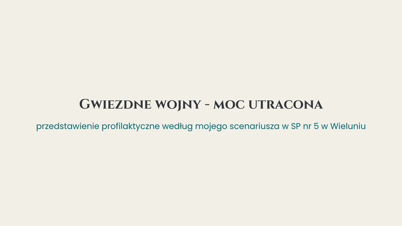 zapowiedź zdjęć